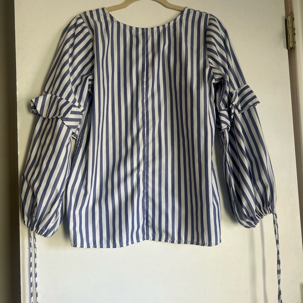 Blue striped blouse